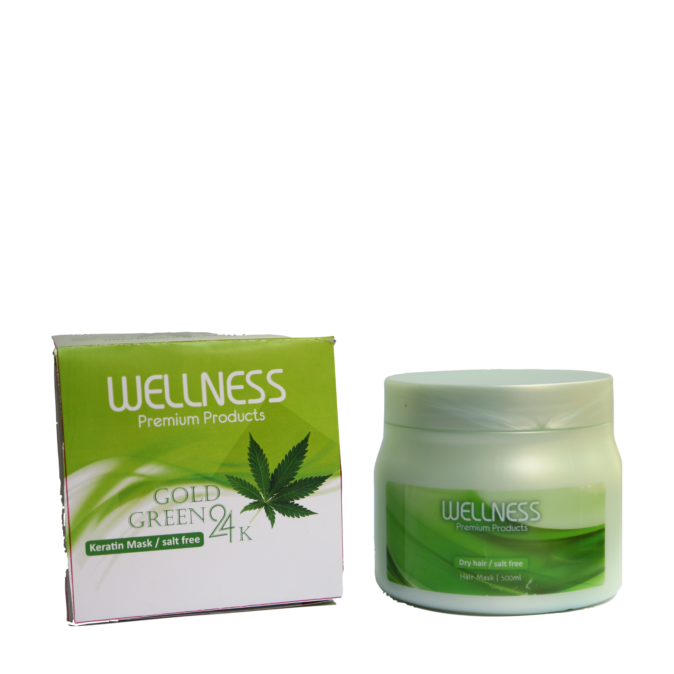 מסכת שיקום וטיפוח 24K מועשרת בקרטין ללא מלחים - 500 מ"ל