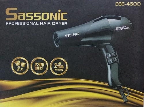 מייבש שיער מקצועי ססוניק שחור דגם SASSONIC ESE4600